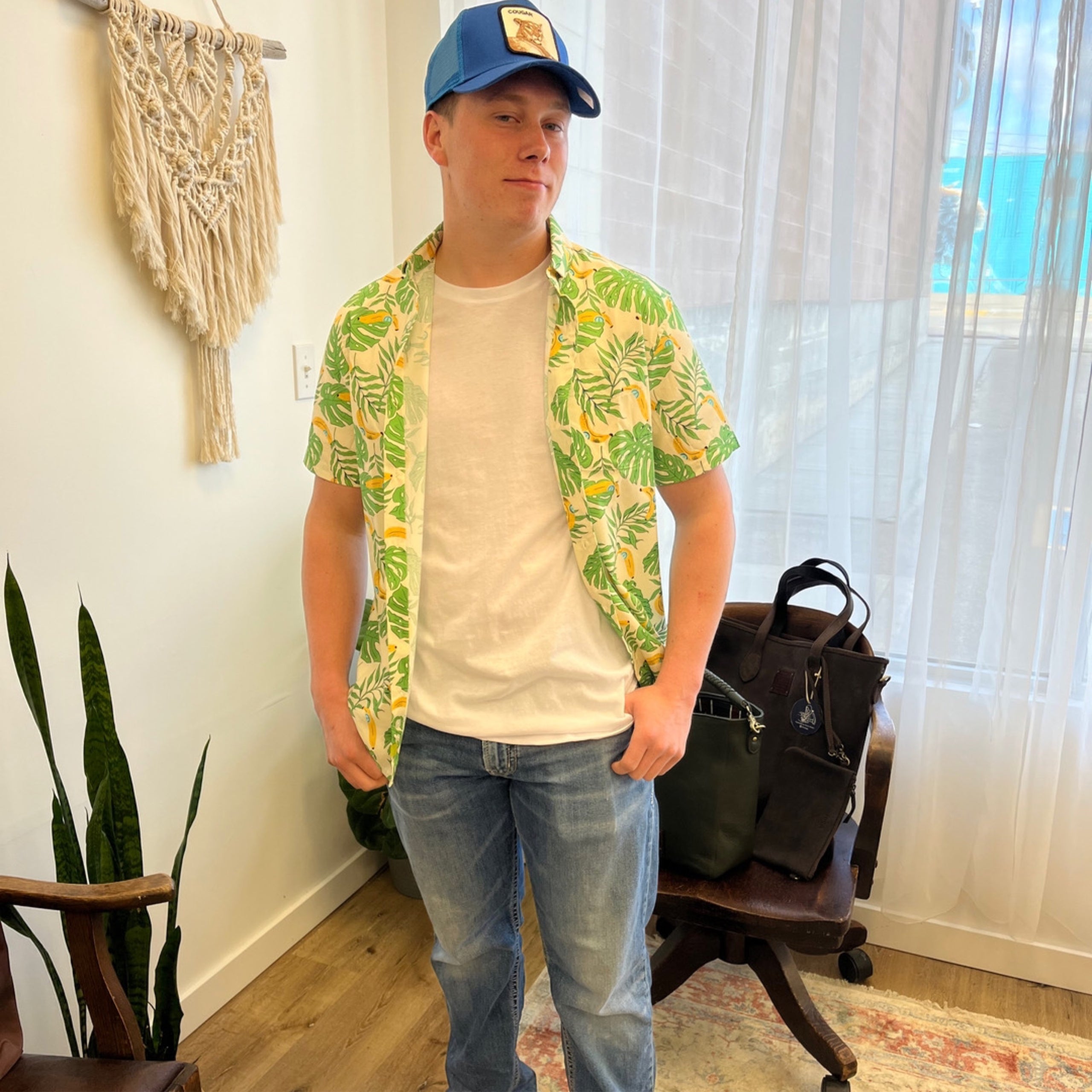 Banana print shirt clearance